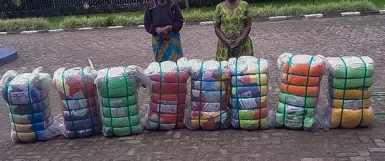 RUBAVU: Two Arrested with eight bales of smuggled second-hand clothes