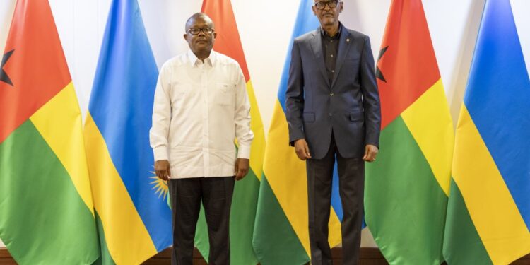 Perezida Kagame yakiriye mugenzi we Embaló wa Guinea Bissaou