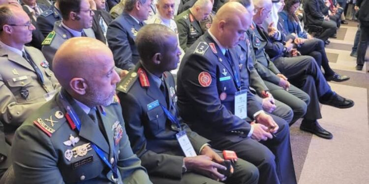 RDF Chief Gen. Muganga Attends Defence Exhibition in Greece