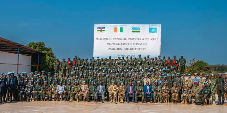 Rwandan Peacekeepers Honored for Role in Securing Eastern Central African Republic