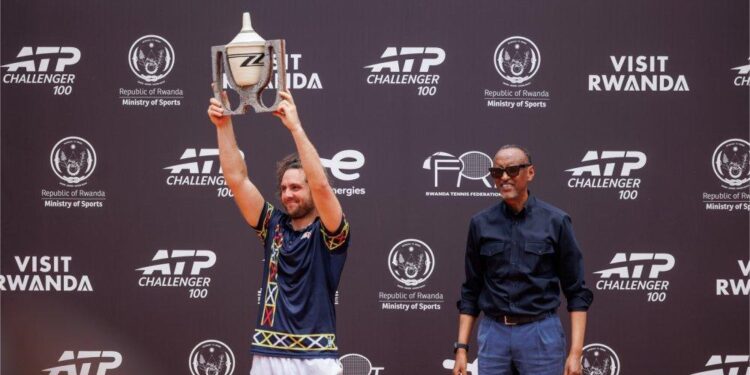 Perezida Kagame na Madamu bitabirye ATP Challenger II yegukanywe na Trungelliti