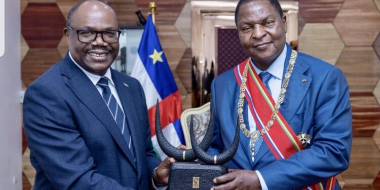 Minisitiri w’ Intebe Dr. Nsengiyumva yakiriwe na Perezida Touadéra