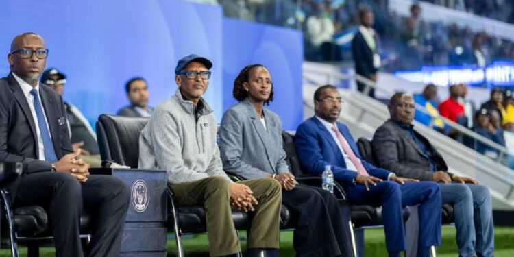 Perezida Kagame yarebye umukino Amavubi yanyagiyemo Grenada 4-0