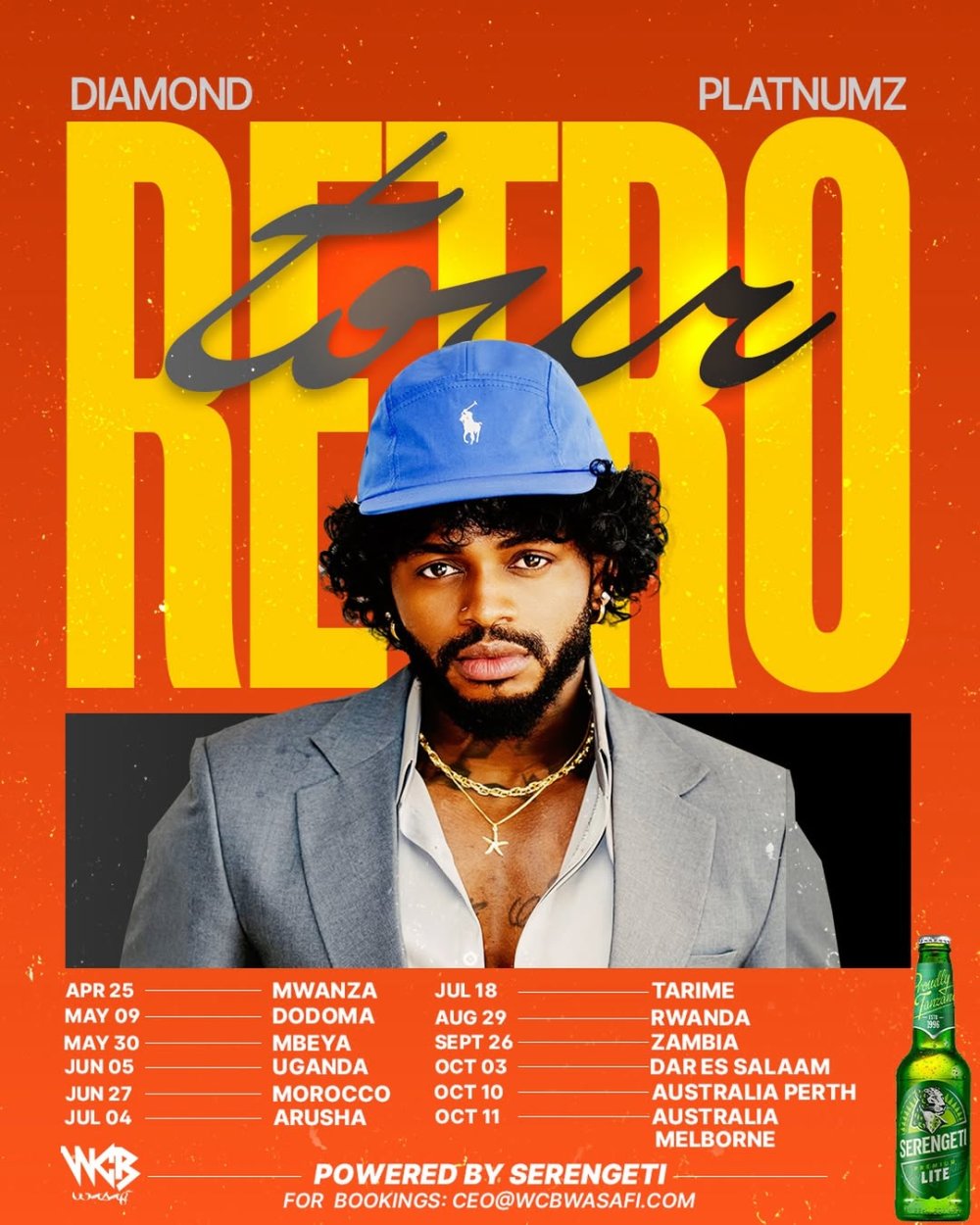 Diamond Platnumz yateguje igitaramo i Kigali muri ‘Retro Tour’