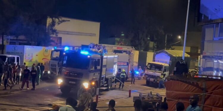 Inkongi y’umuriro yibasiye iduka mu isoko rya Nyarugenge