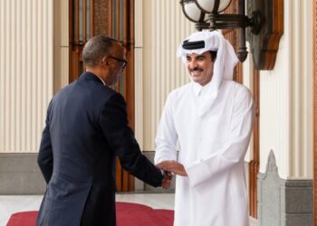Perezida Paul Kagame yakiriwe na Emir wa Qatar
