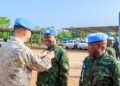 Abasirikare b’u Rwanda bari muri Sudani y’Epfo bahawe imidali y’ishimwe