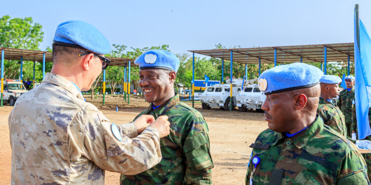 Abasirikare b’u Rwanda bari muri Sudani y’Epfo bahawe imidali y’ishimwe
